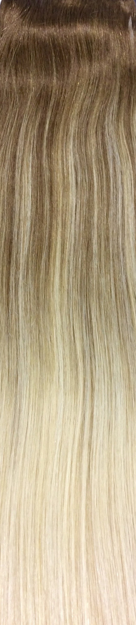 18" 100% Human Hair 7pcs Clip-In Balayage Color B8/60