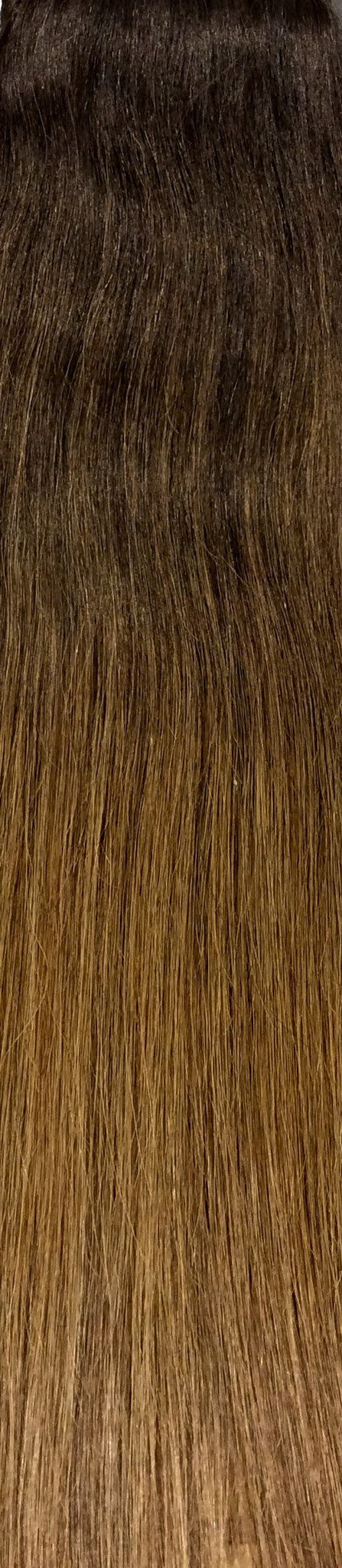 18" 100% Human Hair 7pcs Clip-In Balayage Color B2/6