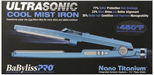 BaByliss Pro Nano Titanium Ultra Sonic Cool Mist Iron 1 1/4"