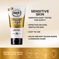Magic Razorless Cream Shave Sensitive