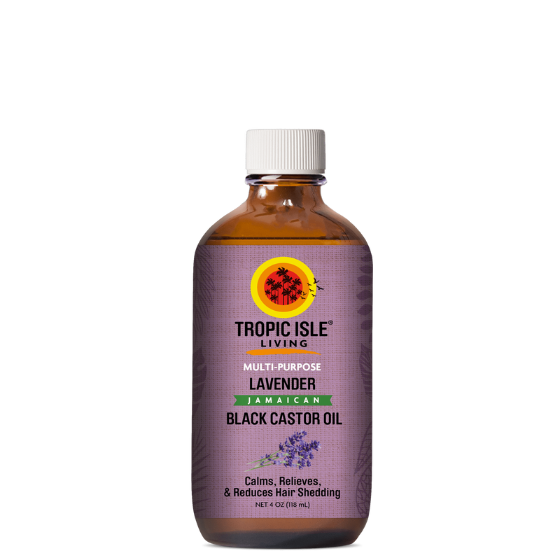 Tropic Isle Living Black Castor Oil lavender 4 oz