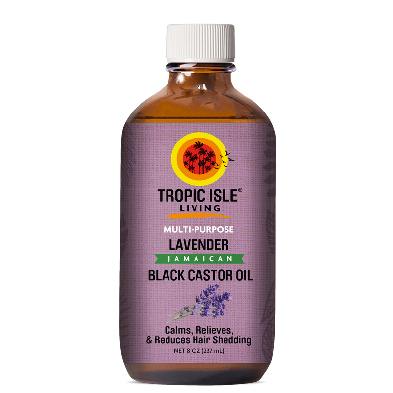 Tropic Isle Living Black Castor Oil lavender 8 oz
