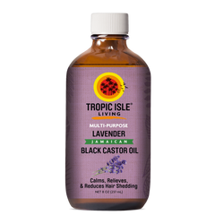 Tropic Isle Living Black Castor Oil lavender 8 oz