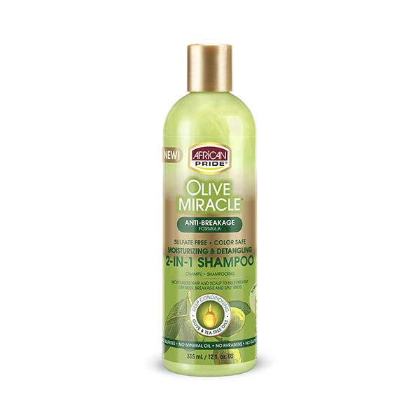African Pride Olive Miracle 2 in 1 Shampoo & Conditioner