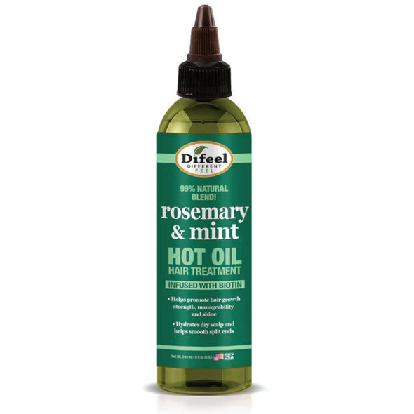 Difeel Natural Rosemary & Mint Hot Oil Hair Treatment 8oz