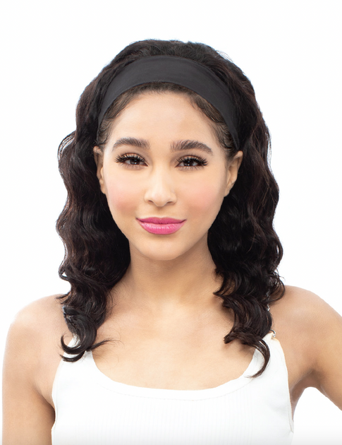 Head Band Human Hair Wig - Ocean Wave 18
