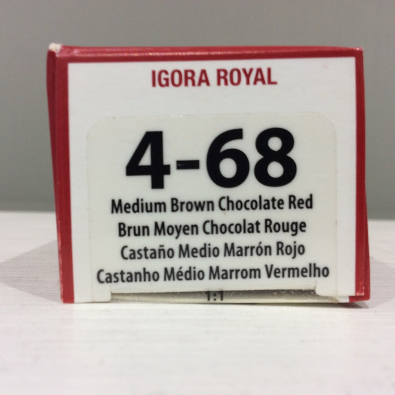 Schwarzkopf Igora Royal: 4-68 Medium Brown Chocolate Red