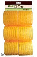 Magic Gold Velcro Rollers yellow