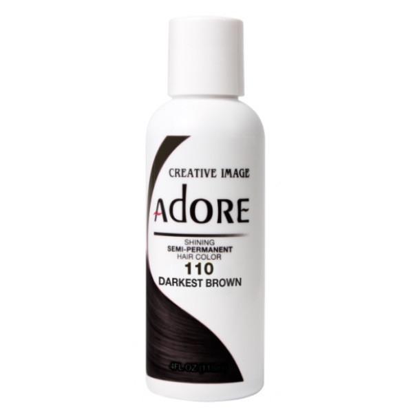 Adore Semi-Permanent Hair Color 110 Darkest Brown-Hair Colour-The Beauty Emporium